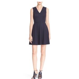 Ted Baker Navy Fit and Flare  Sleeveless Dress